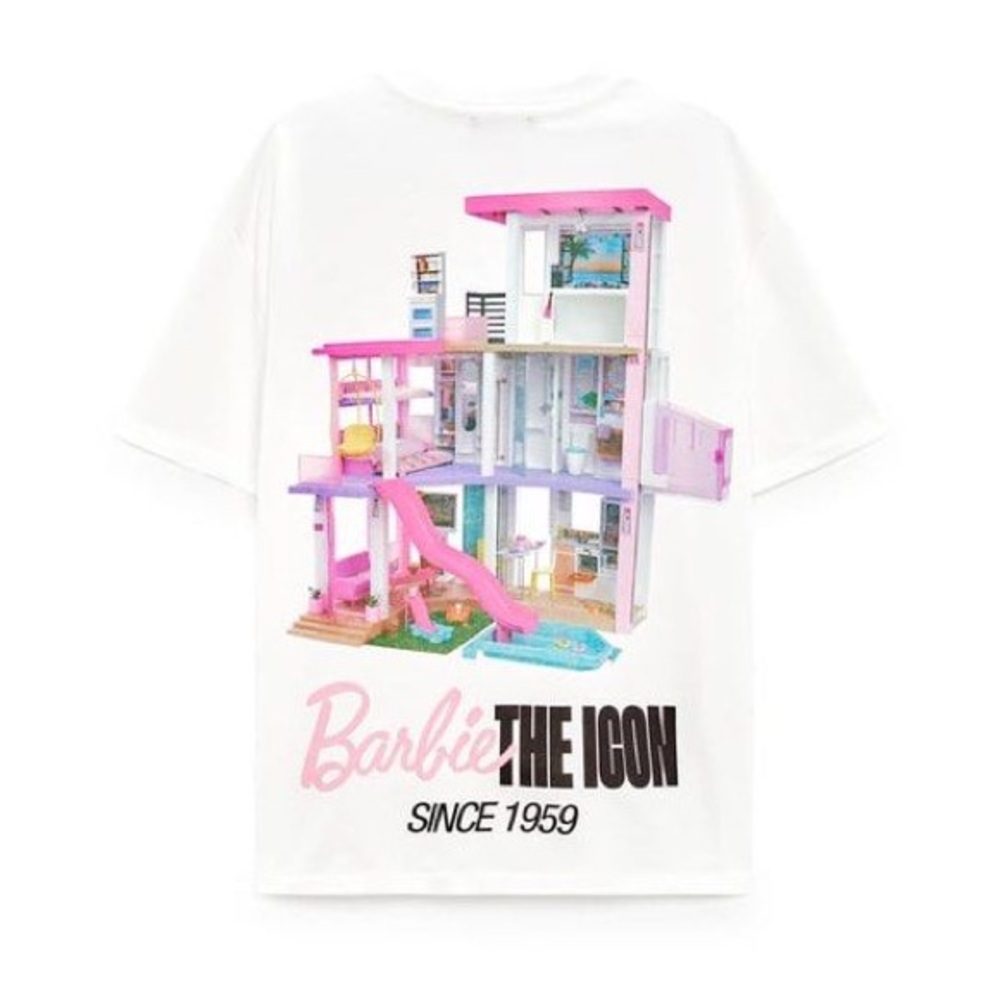 ZARA x BARBIE Collab Dream House T-Shirt Size Small NWT